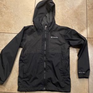 Columbia Omni-Tech Hoodie Zipper up Jacket Boy’s Size M